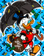 Money Rain Luxury Duck – Deszcz Pieniędzy w Stylu Pop Art