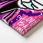 Glamour Girl Pop Art – Różowa Ikona Stylu w Estetyce Street Art - obrazek 2