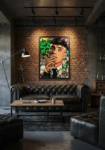 Ikona Stylu i Pieniądza – Portret Gangsterski w Estetyce Pop Art i Street Art - obrazek 8