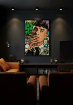 Ikona Stylu i Pieniądza – Portret Gangsterski w Estetyce Pop Art i Street Art - obrazek 3