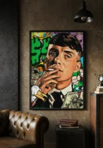 Ikona Stylu i Pieniądza – Portret Gangsterski w Estetyce Pop Art i Street Art - obrazek 2