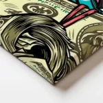 Ikona Stylu i Pieniądza – Portret Gangsterski w Estetyce Pop Art i Street Art - obrazek 7