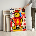 Pop Art „Miś Street Art Fast Food” – Nowoczesność w Stylu Graffiti - obrazek 6