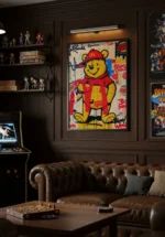 Pop Art „Miś Street Art Fast Food” – Nowoczesność w Stylu Graffiti - obrazek 4