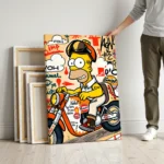 Retro Ride Pop Art – Motocyklowa Energia w Stylu Street Art - obrazek 3